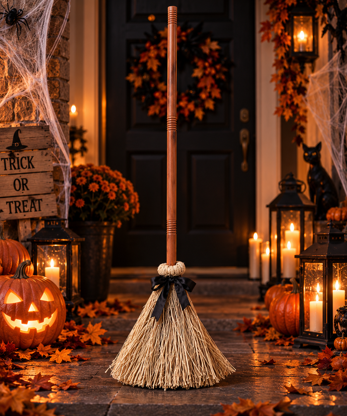 Balai de sorcière animé Halloween